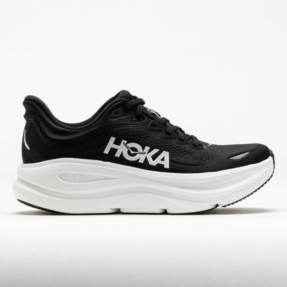 HOKA Bondi 9 Men's Running Shoes Black/White