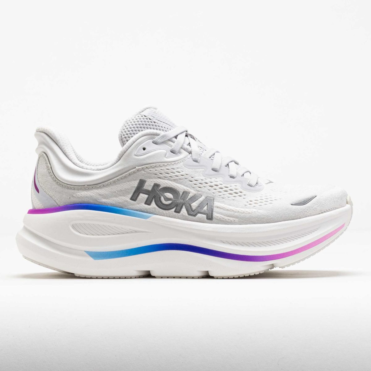 HOKA Bondi 9 Women's Running Shoes Cosmic Grey/White