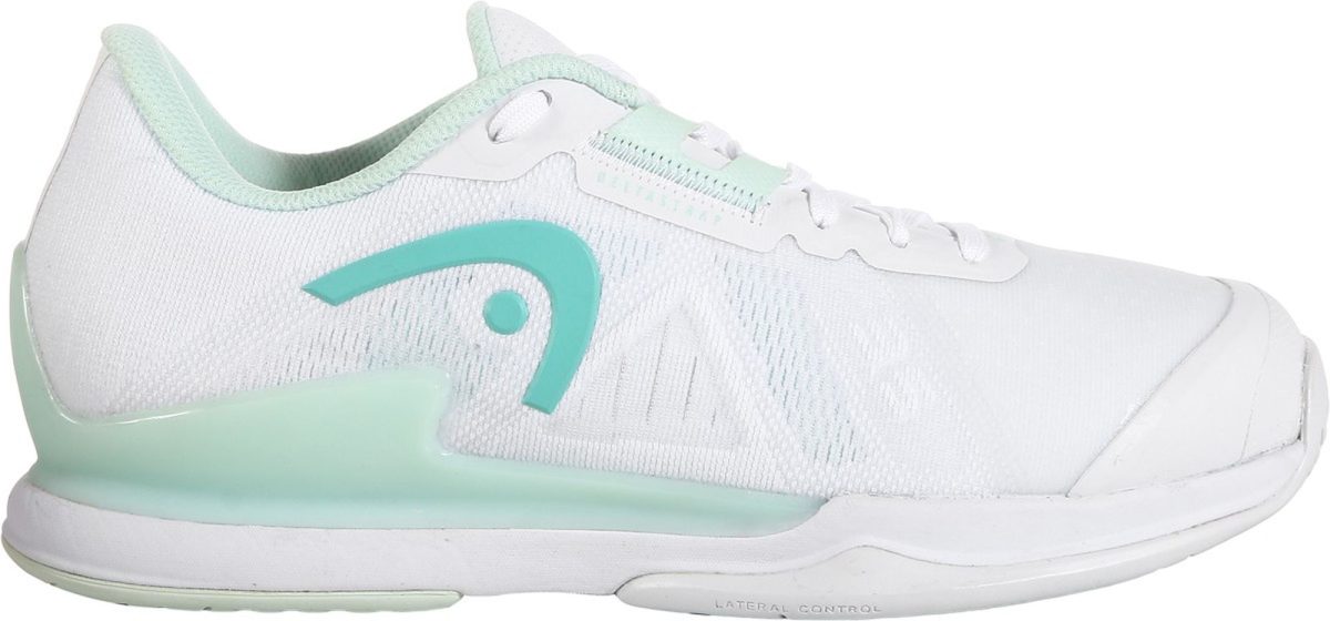 Head Women's Sprint Pro 3.5 Tennis Shoes (White/Aqua)