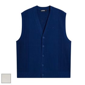 J.LINDEBERG Markus Knitted Vest S/Estate Blue