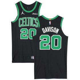 JD Davison Boston Celtics Game-Used #20 Black Jersey vs. Washington Wizards on October 24, 2024 - Size 44+4