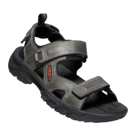 KEEN Targhee III Open Toe Sandals for Men - Grey/Black - 10.5M