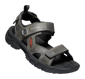 KEEN Targhee III Open Toe Sandals for Men - Grey/Black - 11.5M