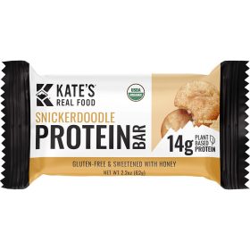 Kate's Real Food Protein Bars - Box of 12 Snickerdoodle, One Size