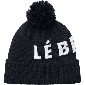 Le Bent Logo Pom Pom Beanie Black, One Size