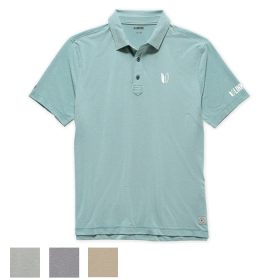 Linksoul Tour Logo Monterey Performance Polo S/MARINA MICRO STRIPE