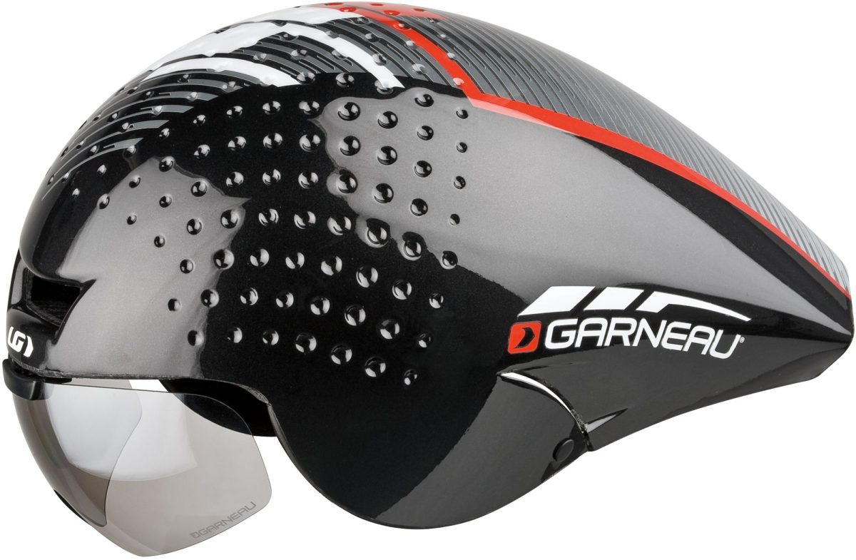 Louis Garneau Adult P-09 Cycling Helmet, Small, Black/Red