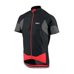 Louis Garneau Men's Metz Lite Bike Jersey, Black/grey/red