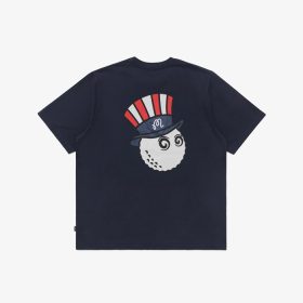 Malbon X President's Cup UNCLE SAM BUCKETS TEE S/Navy