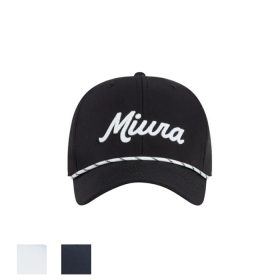 Miura Modern Script Rope Hat White