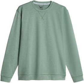 PUMA CLOUDPSUN Heather Crewneck Men's Golf Sweater - Green, Size: Medium