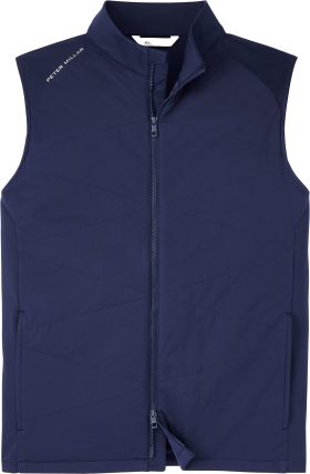 Peter Millar Fuse Hybrid Men's Golf Vest 2024 - Blue, Size: Small