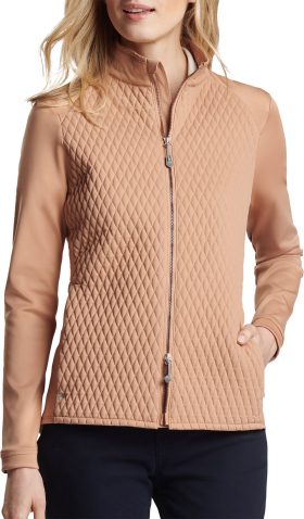 Peter Millar Womens Merge Mini Diamond Quilt Hybrid Golf Jacket - , Size: Small