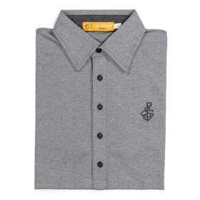 Seamus x Field Day Ford 5 Button Polo-Grey