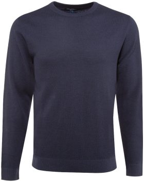 Straight Down Links Crewneck Men's Golf Sweater - Blue, Size: Small