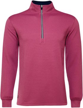 Straight Down Optic Quarter-Zip Men's Golf Pullover - Red, Size: Small