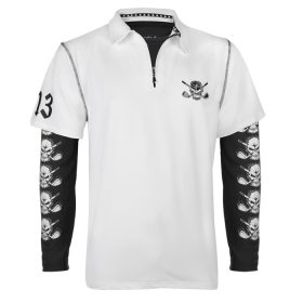 Tattoo Golf Lucky 13 Hybrid Golf Shirt & Undershirt (White/Black) S