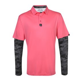 Tattoo Golf Still Basic Cool-Stretch Golf Shirt & Undershirt (Pink/Black Camo) S