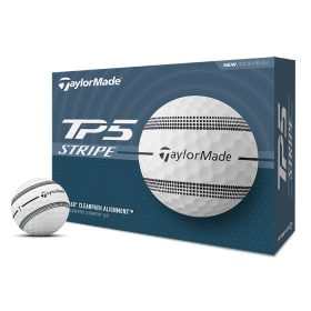 TaylorMade TP5 Stripe Golf Balls White