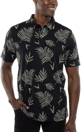 TravisMathew Resort Town Men's Golf Polo - Black, Size: Medium