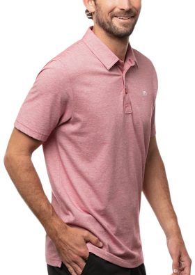 TravisMathew Zinna Men's Golf Polo Shirt 2024 - Red, Size: Small