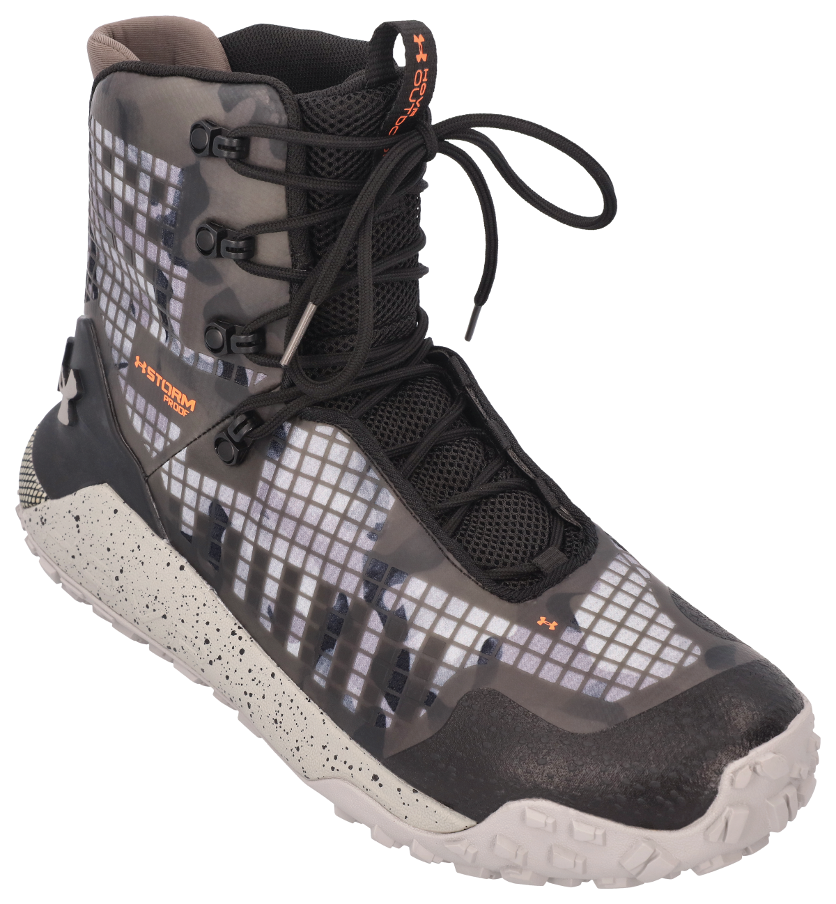 Under Armour HOVR Dawn 2.0 Waterproof Hiking Boots for Men - Black/Tin/Tin - 9.5M