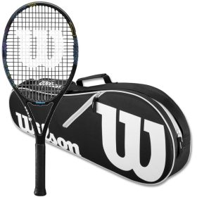 Wilson US Open BLX Tennis Racquet Bundled w an Advantage II Tennis Bag (Black)