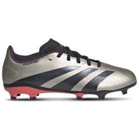 adidas Boys adidas Predator League FG - Boys' Grade School Soccer Shoes Platin Metallic/Aurora Black/Turbo Size 3.5