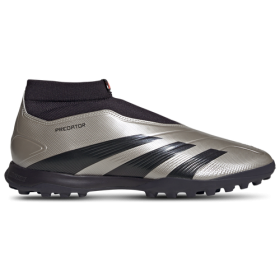 adidas Mens adidas Predator League Laceless Turf - Mens Soccer Shoes Platin Metallic/Aurora Black/Turbo Size 9.0