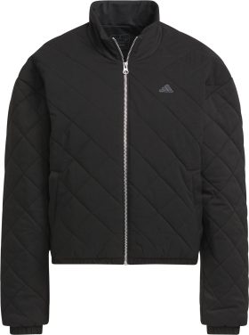 adidas Womens Go-To Quilted Golf Jacket - Black, Size: Medium