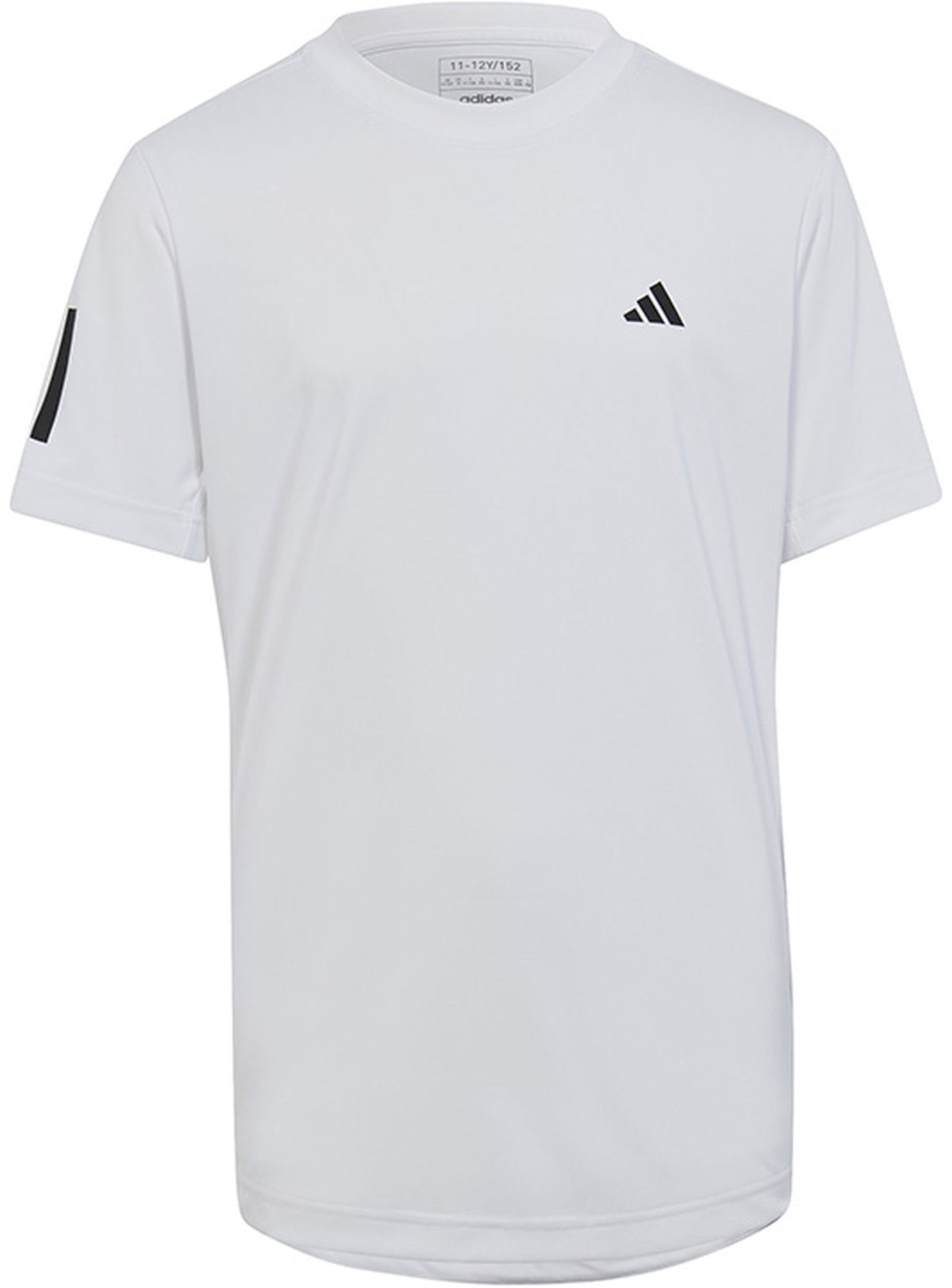 Adidas Boys Club 3-Stripe Tennis Tee (White)