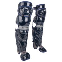 All-Star All Star LG40SPRO System 7 Intermediate Baseball Catcher's Leg Guards in Navy/Graphite