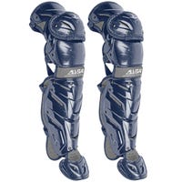 All-Star All Star System 7 Axis Intermediate Baseball Catcher's Leg Guards in Navy