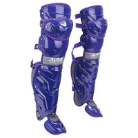 All-Star All Star System 7 Axis Intermediate Baseball Catcher's Leg Guards in Purple