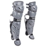 All-Star All Star System 7 Axis Youth Baseball Catcher's Leg Guards in Gray