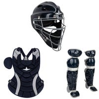 All-Star Hieress Fastpitch Softball Catcher's Kit in Navy Size Small