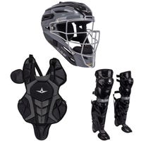 All-Star System 7 Axis Pro Intermediate Catcher's Kit - 2020 Model in Gray/Black