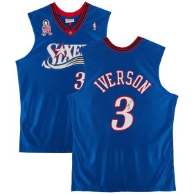 Allen Iverson Philadelphia 76ers Autographed Mitchell & Ness Blue 2000-01 Authentic Jersey