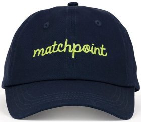 Ame & Lulu Heads Up Tennis Hat (Navy Matchpoint Stitched)