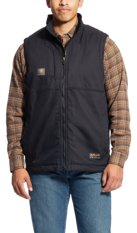 Ariat Rebar DuraCanvas Vest for Men - Black - L