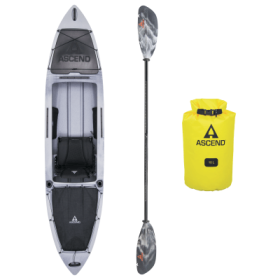 Ascend H12 Sit-In Hybrid Kayak Package - Titanium