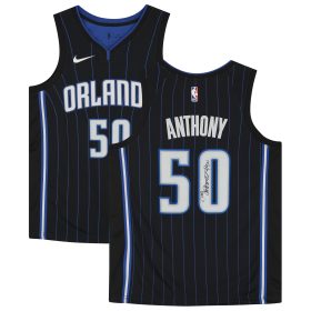 Autographed Nike Cole Anthony Black Orlando Magic 2020-21 Association Swingman Jersey