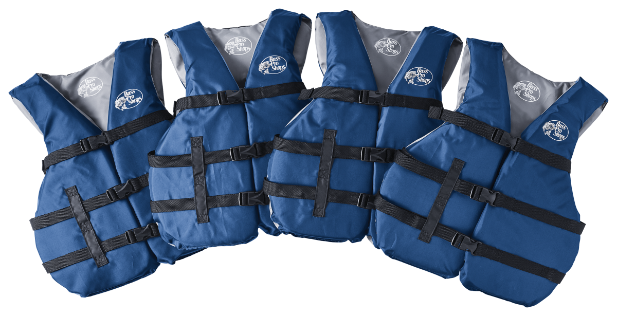 Bass Pro Shops Universal Life Jacket 4-Pack