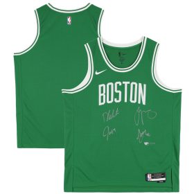 Boston Celtics Autographed 2024 NBA Finals Champions Nike Kelly Green Icon Swingman Edition Jersey with at least 4 Signatures - Limited Edition of 250