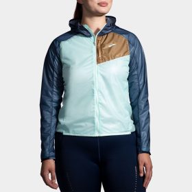 Brooks All Altitude Jacket Women's Running Apparel Ice Blue Multi