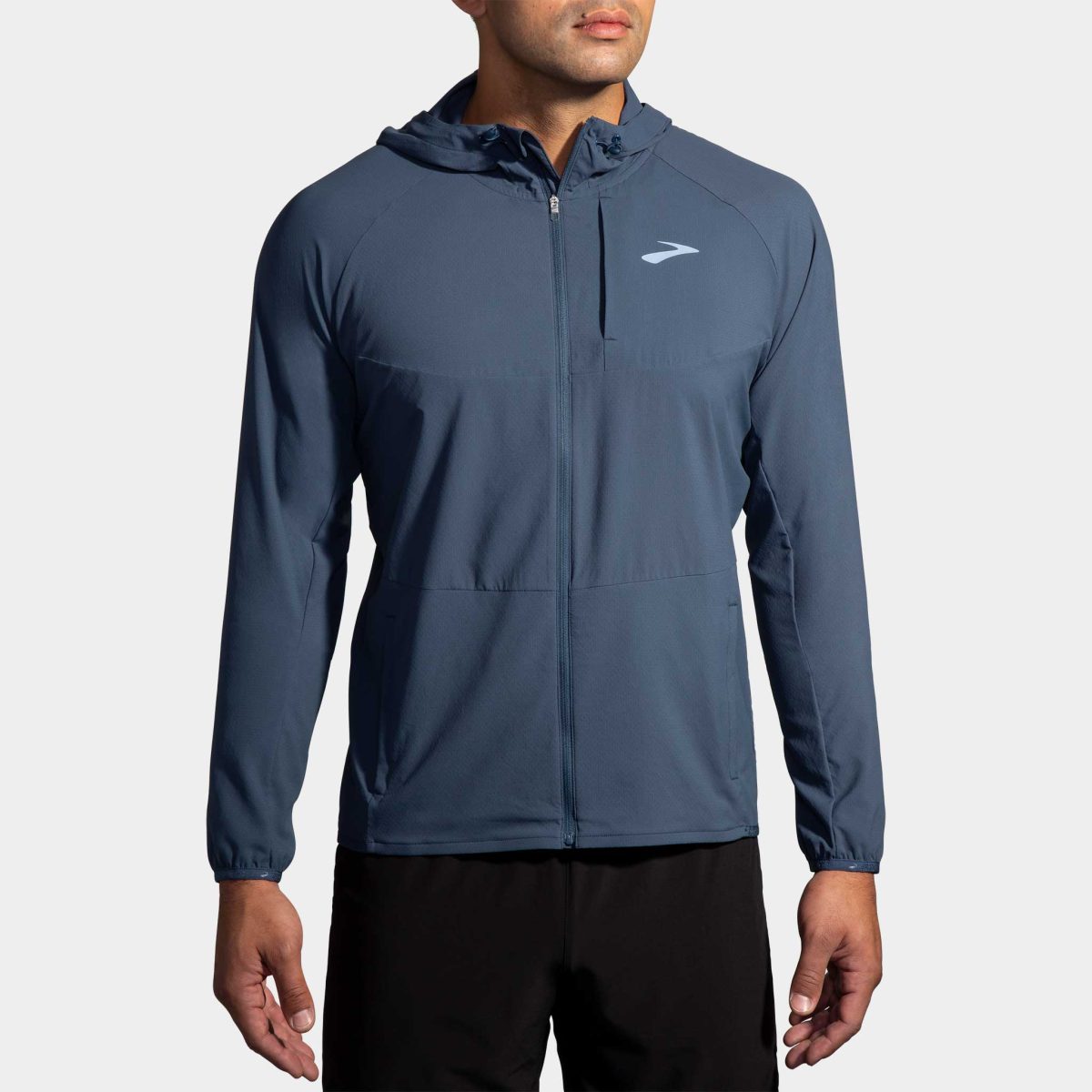 Brooks Canopy Jacket Men's Running Apparel Blue Slate