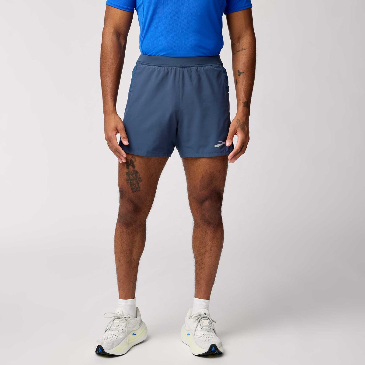 Brooks Journey 5" Short Men's Running Apparel Blue Slate