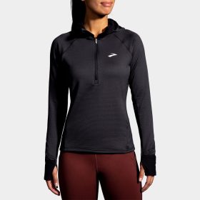 Brooks Notch Thermal Hoodie 2.0 Women's Running Apparel Black