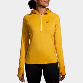 Brooks Notch Thermal Hoodie 2.0 Women's Running Apparel Sundial/Sand