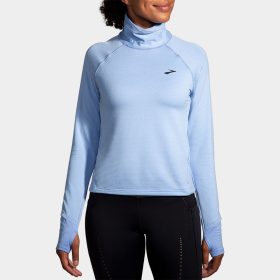 Brooks Notch Thermal Long Sleeve 2.0 Women's Running Apparel Light Lavender/Heather Blue Lavender